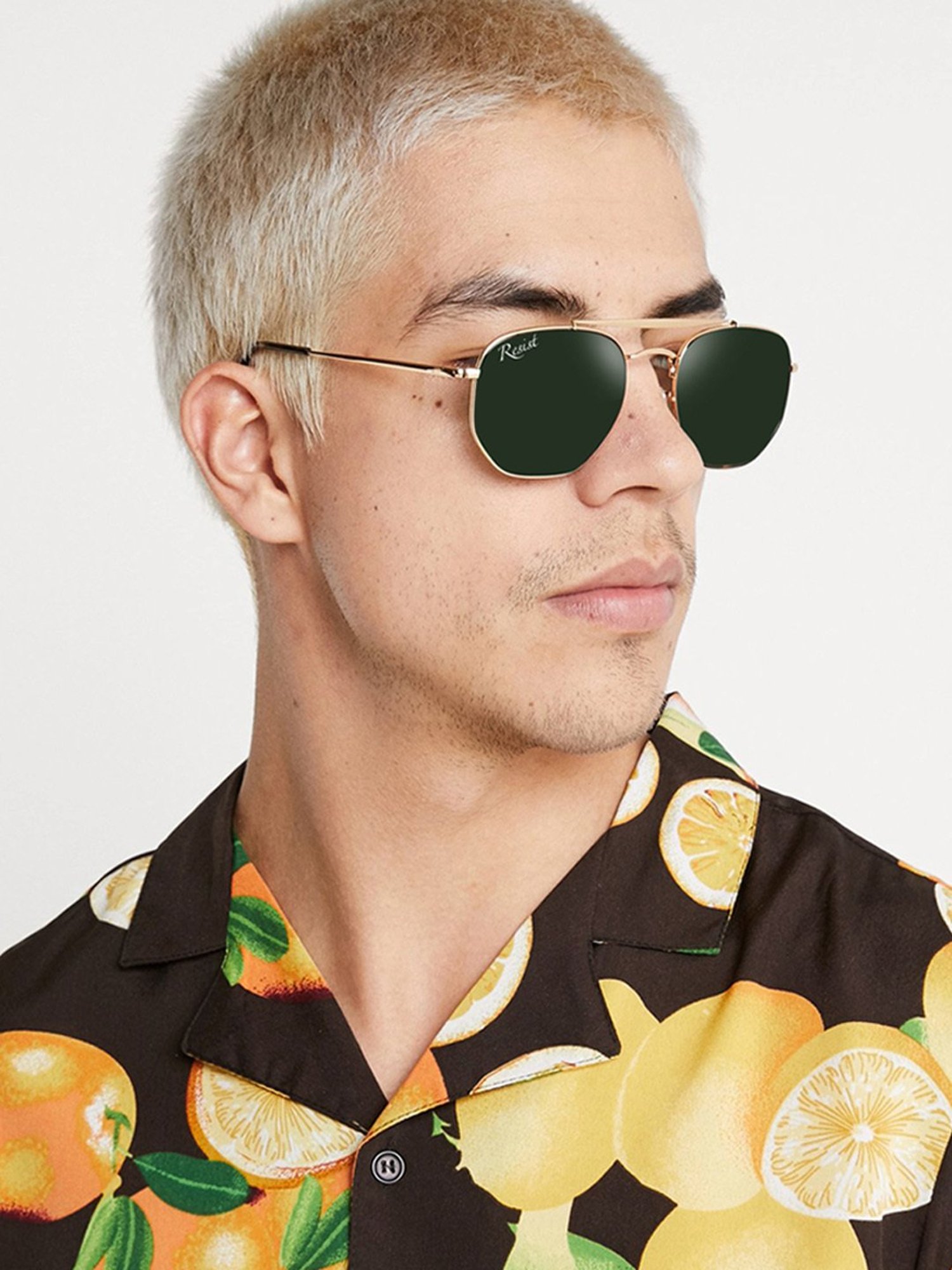 Resist Eyewear Green UV Protection Unisex Sunglasses