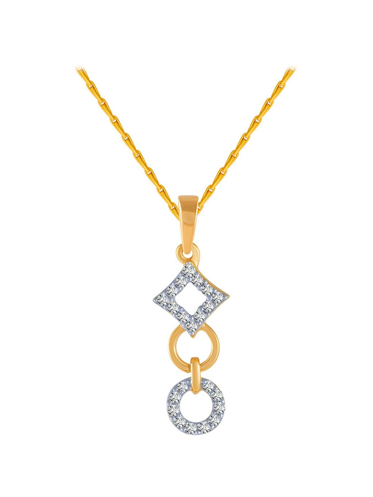 P.C. Chandra Jewellers 18 kt Gold & Diamond Pendant