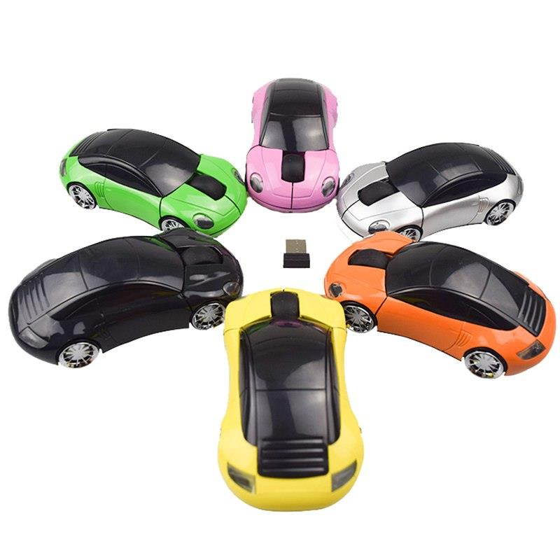Computer Accessories 2.4GHz 3D Optical Wireless Mouse Mice Car Shape Receiver USB For PC Laptop