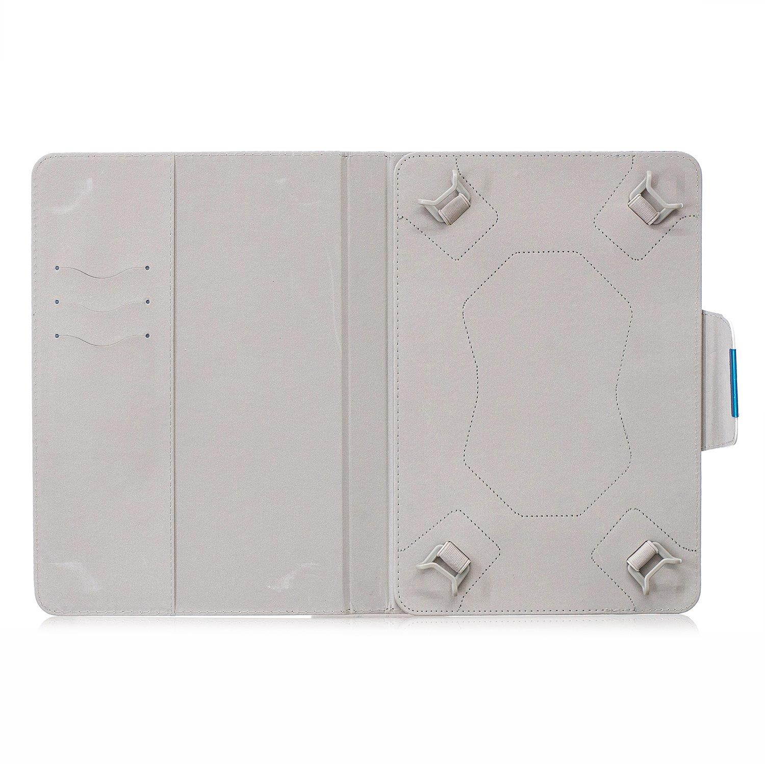 9.5-10.5 inch Universal Case, Dteck Slim Light PU Leather Protective Case with [Card Slots] Pretty Cute Cartoon Folio Flip Stand Wallet Case Cover for All 9.5-10.5 inch Tablet,Star Night