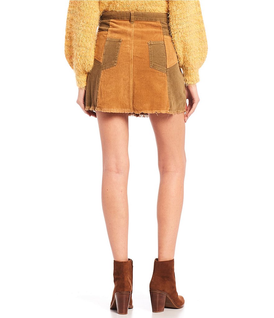 C&V Chelsea & Violet Patchwork Denim Skirt