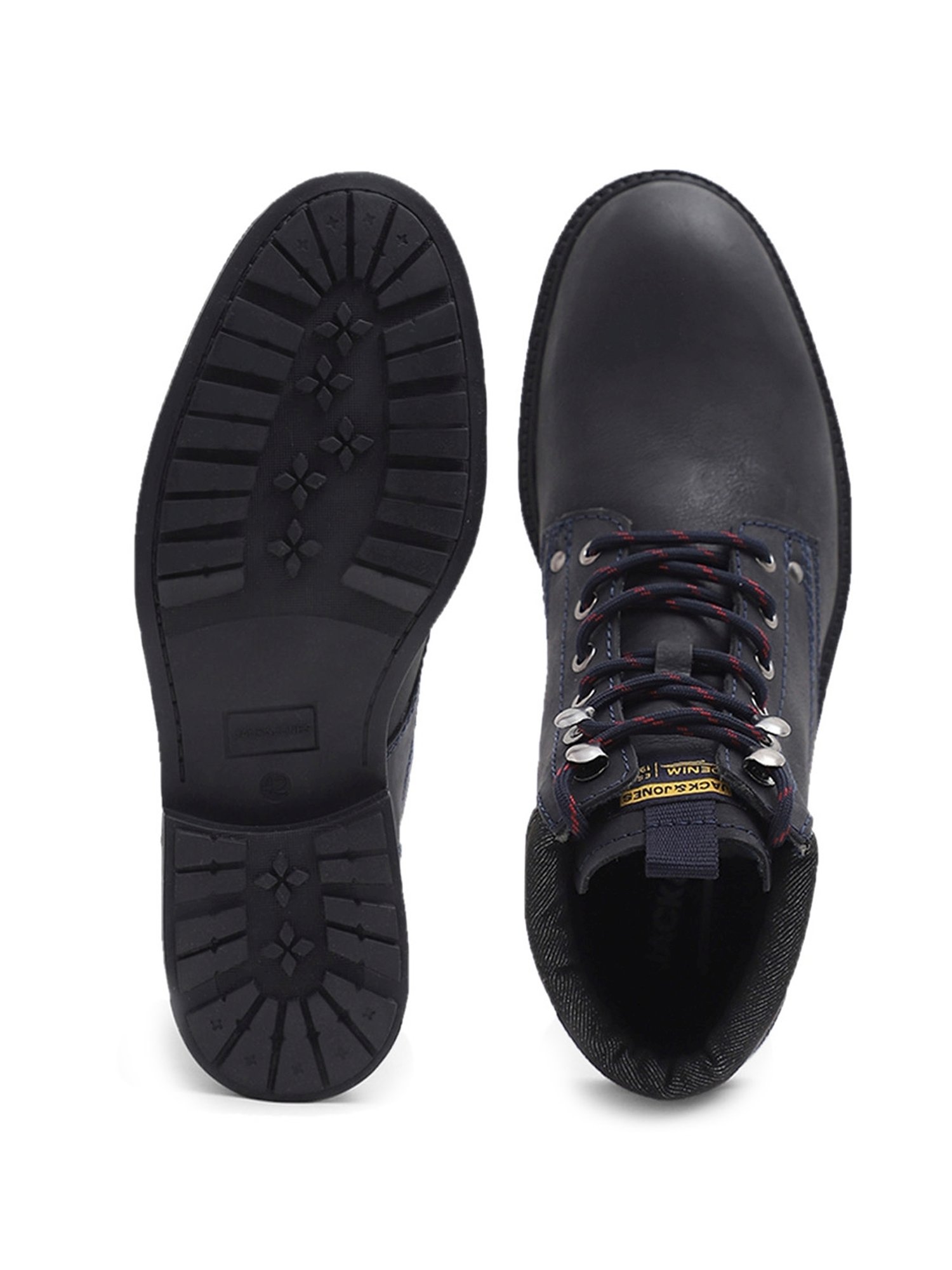 Jack & Jones Men's Black Derby Boots