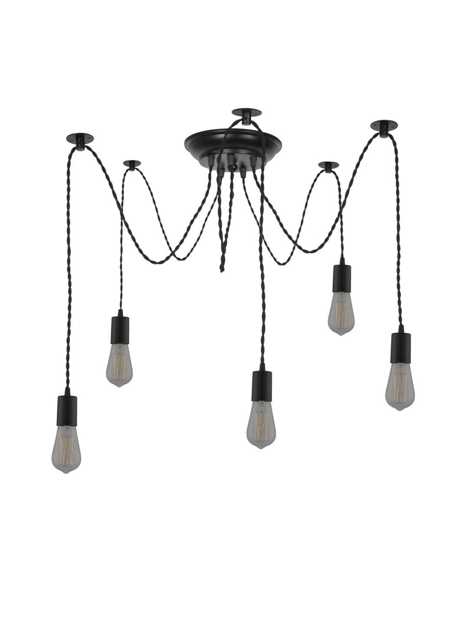 16" Glass/Metal Jasmine Tiffany Style Semi Flush Mount (Includes Energy Efficient Light Bulb) Cream - JONATHAN Y