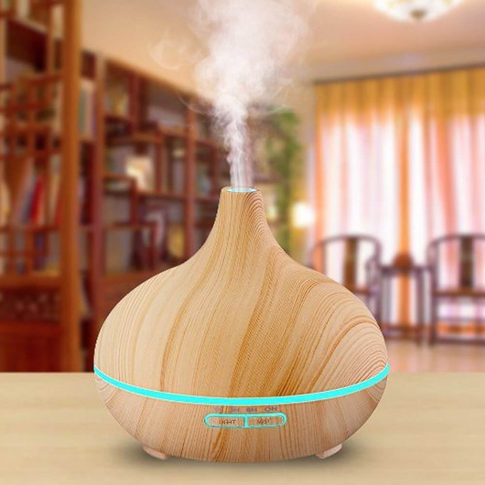 400ML Air Humidifier Essential Oil Diffuser 7 Colors LED Lights Air Purifier Electric Aromatherapy Mist Maker