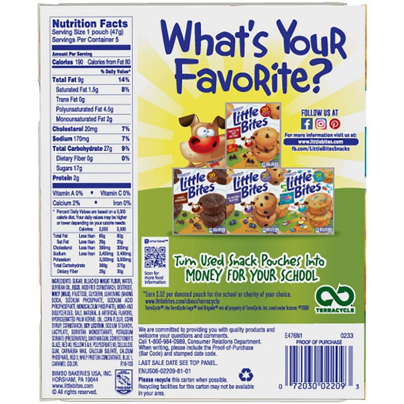 Entenmann's Little Bites Party Cake Muffins - 8.25oz