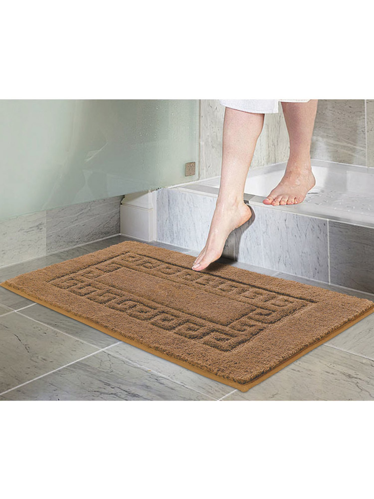 Freelance Camel Cotton Set of 1 Bath Mats and Rugs