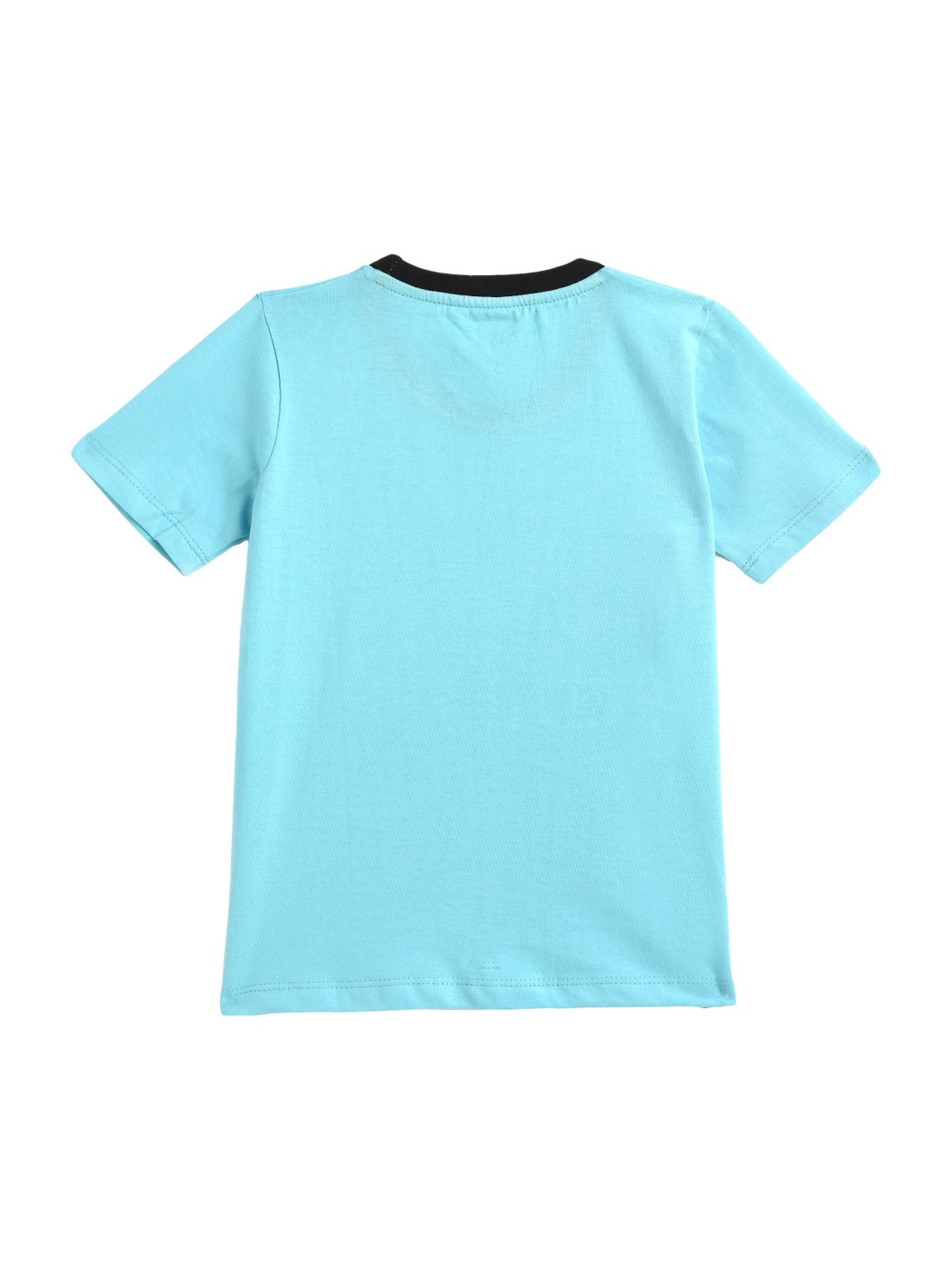 Kids Craft Blue Cotton Printed T-Shirt & Shorts