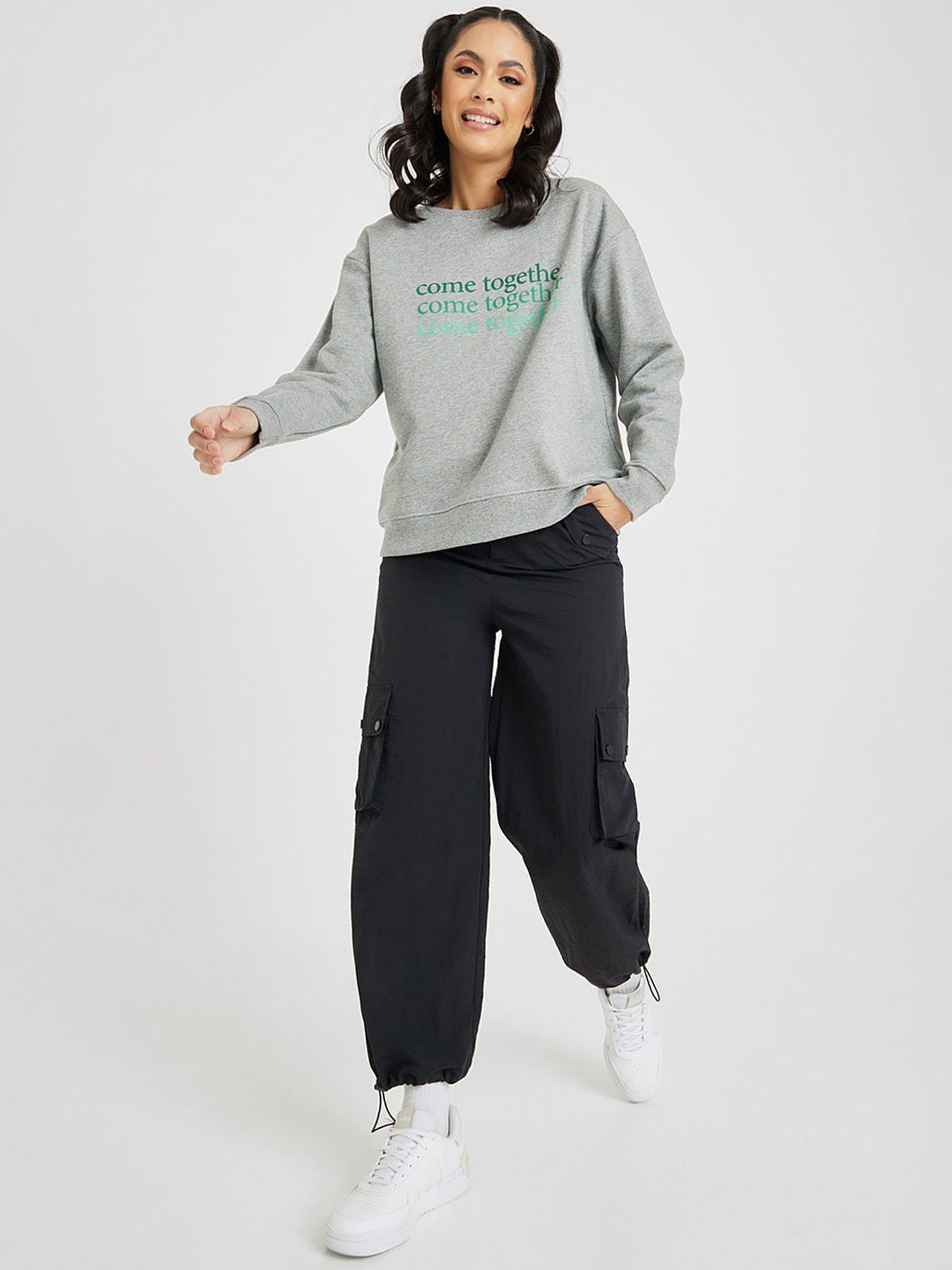 KENDALL + KYLIE Multicolored Printed Hoodie