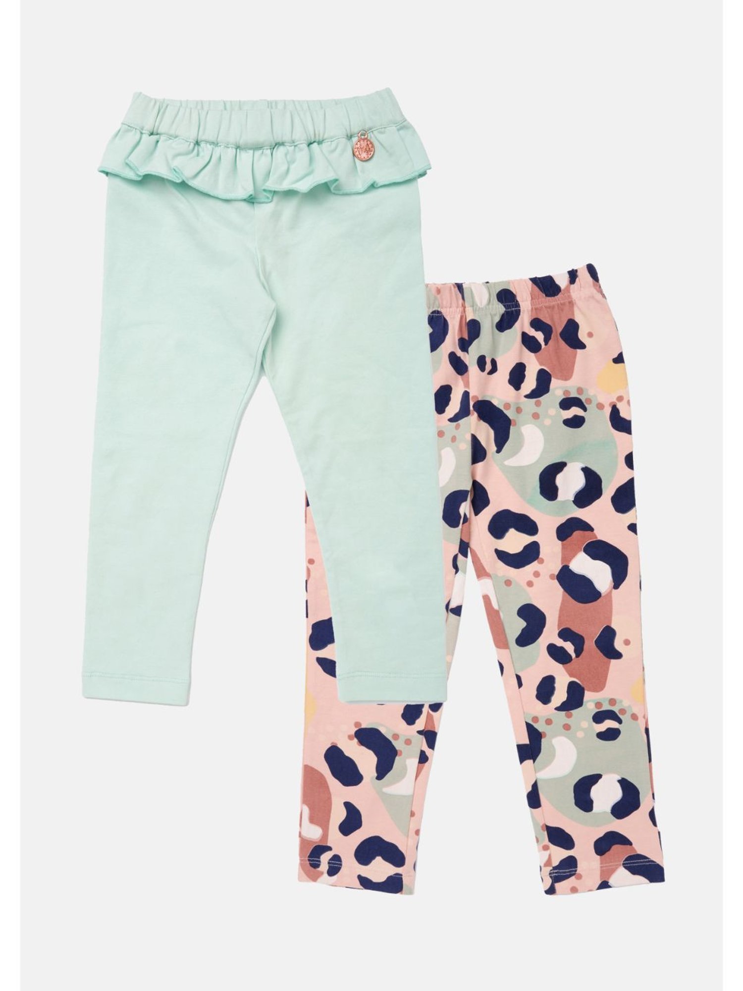 Nino Bambino Kids Multicolor Printed Leggings