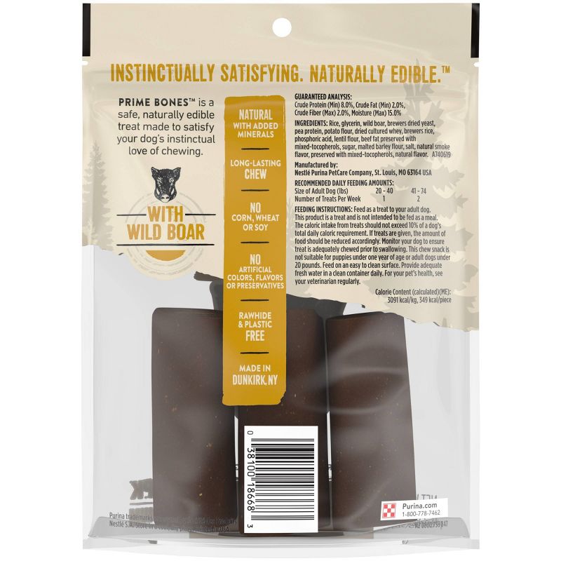 Prime Bones Beef Boar Chewy Dog Treat - 11.3oz - M