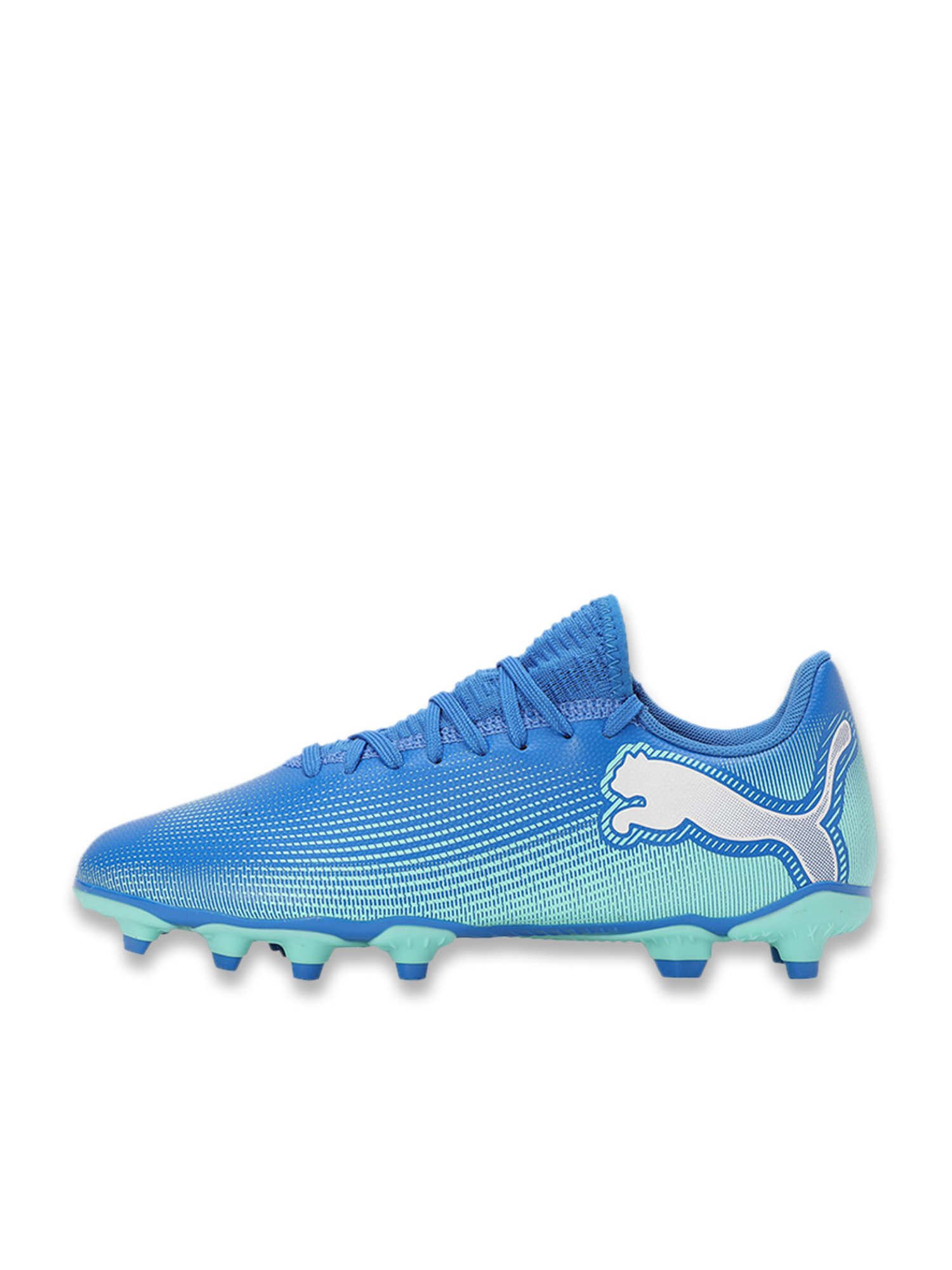 Puma Kids FUTURE 7 PLAY FG/AG Hyperlink Blue Football Shoes