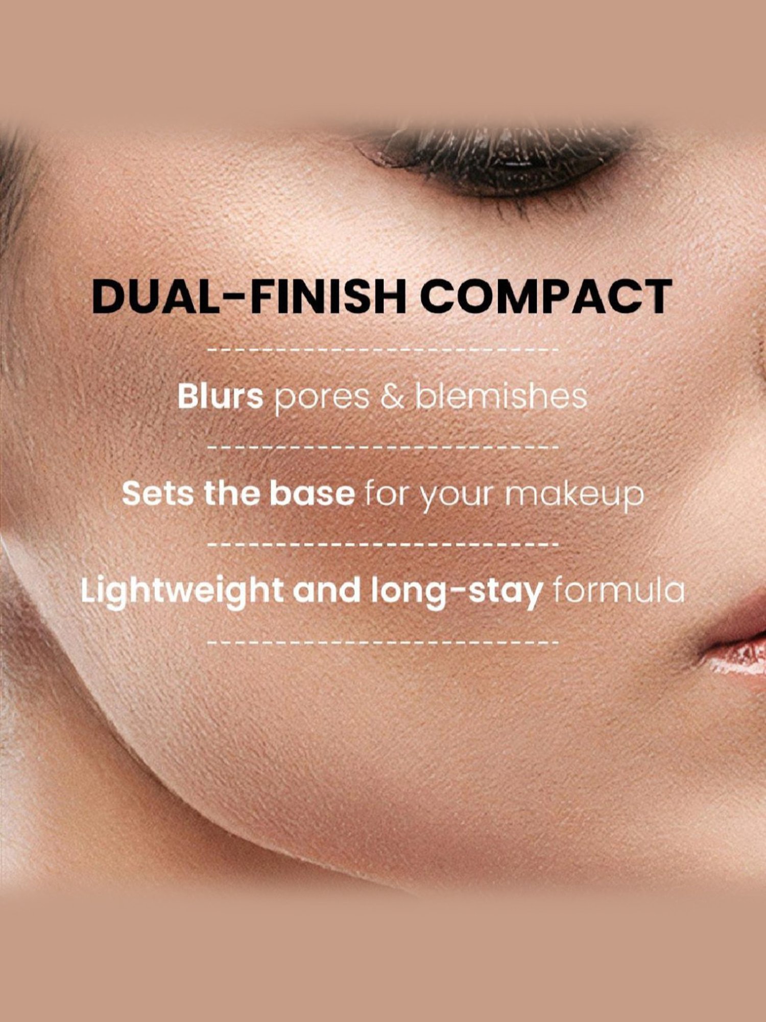 Lakme Dual Finish Compact (Wet & Dry) Rose Fair - 9 gm