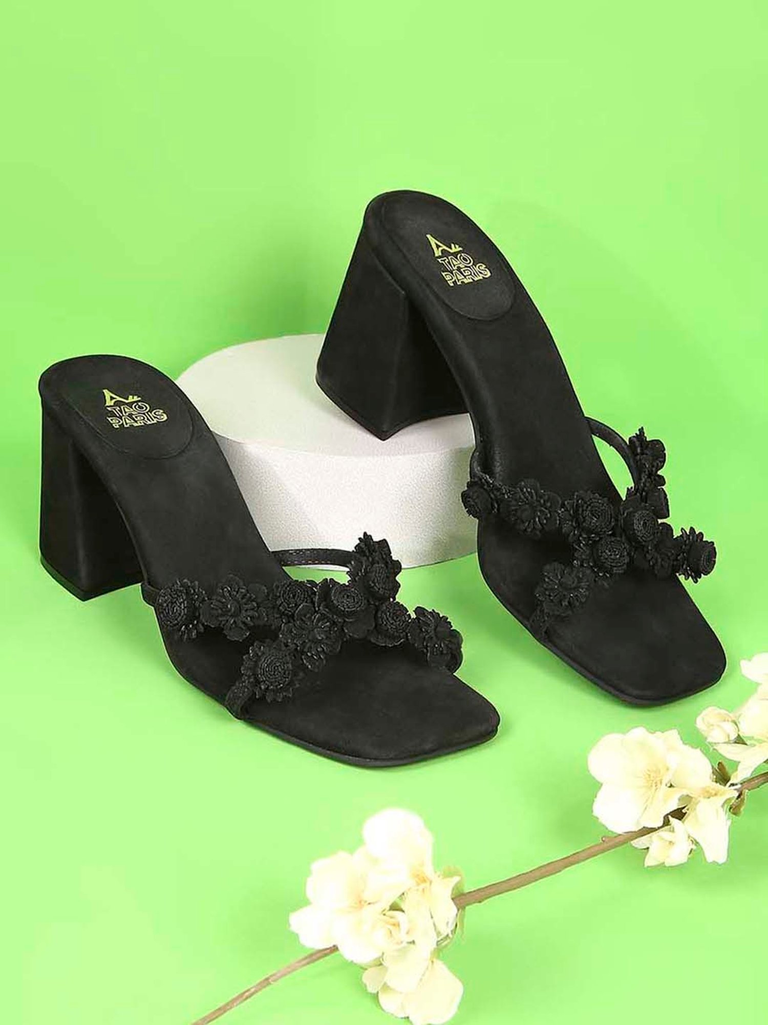 Tao Paris Women's Vicki Black Casual Sandals