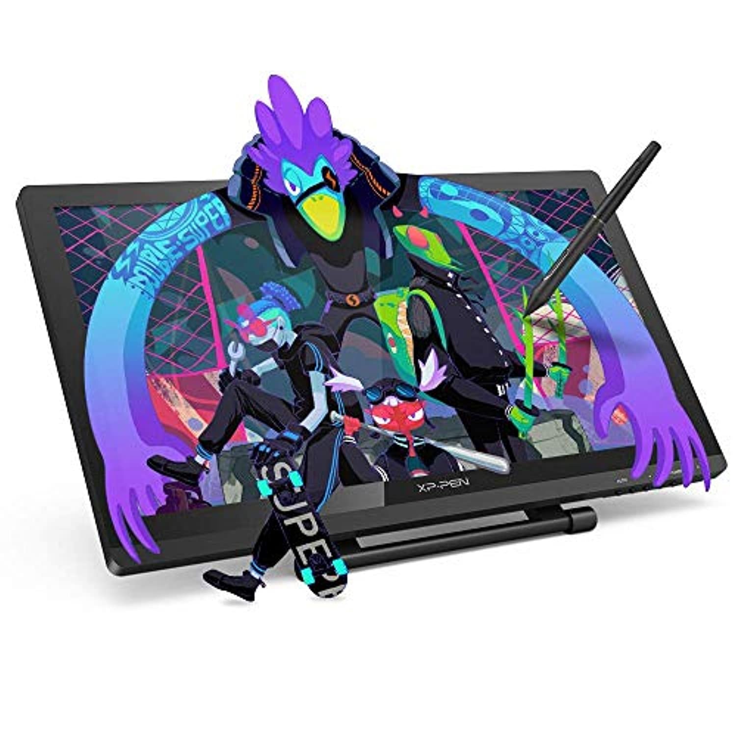 XP-PEN Artist22 Pro Drawing Pen Display 21.5 Inch Graphics Monitor 1920x1080 FHD Digital Drawing Monitor with Adjustable Stand and PN02S Stylus (8192 Pressure Sensitivity) (Artist22pro)