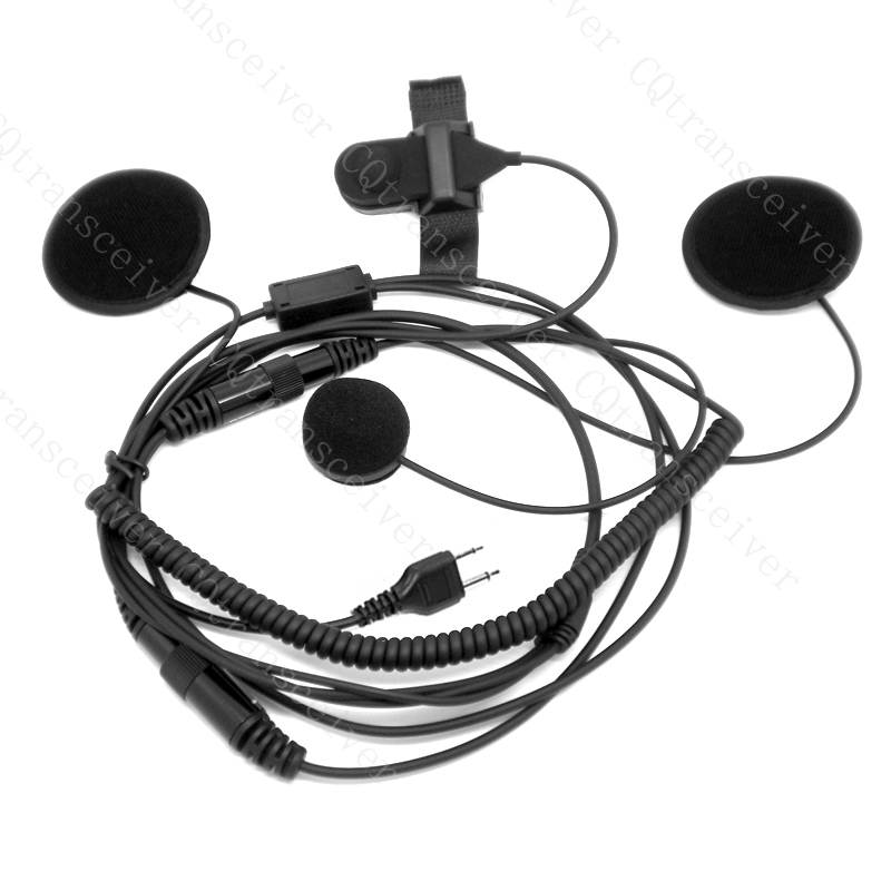 Motorbike Close Face Headset Mic for Icom Radio IC-F14 IC-F21 IC-F22 IC-F24 F31