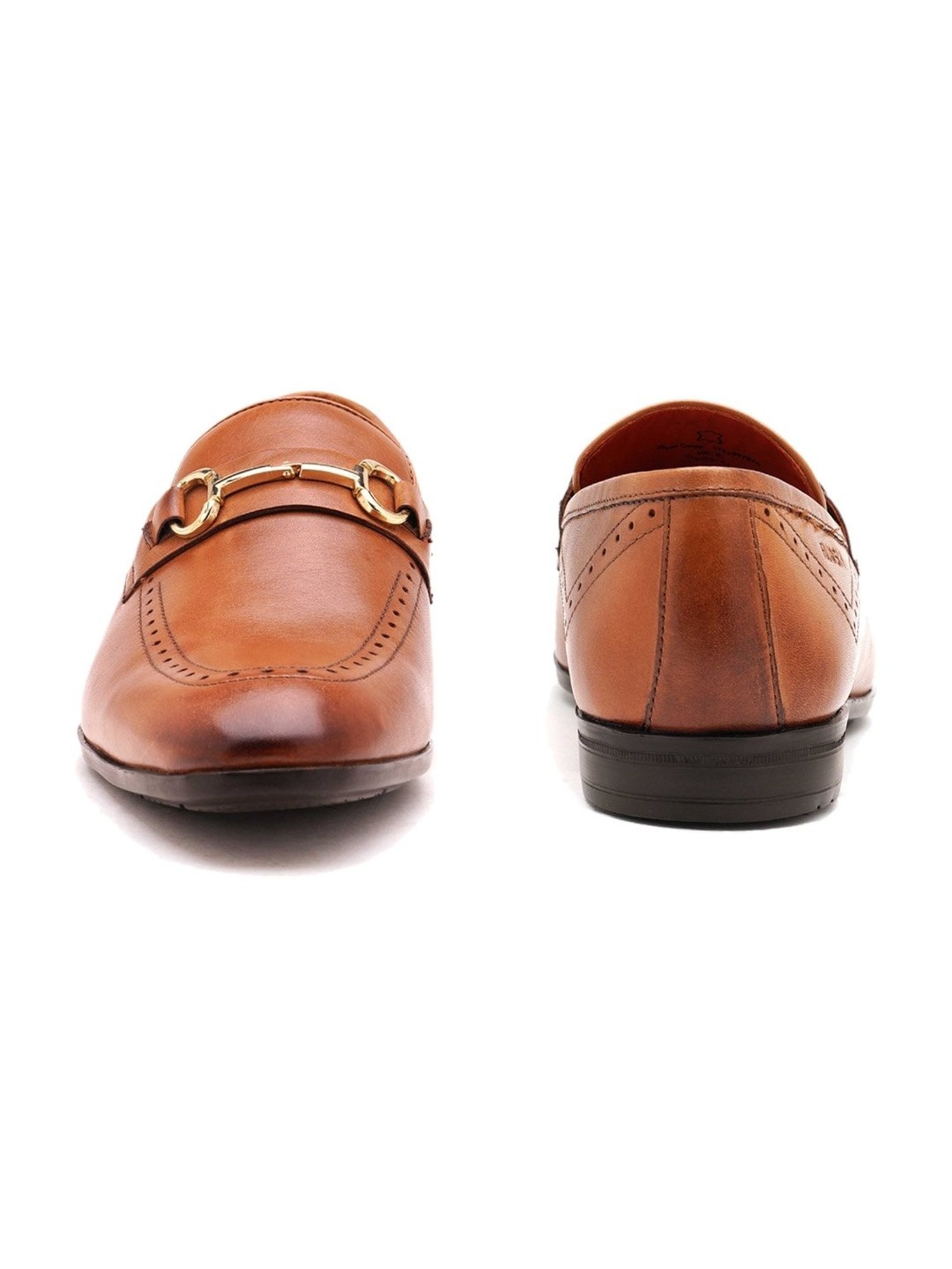 Ruosh Men's Tan Formal Loafers