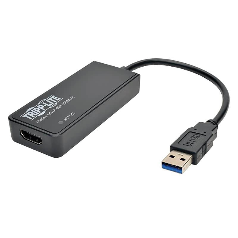 USB 3.0 SuperSpeed to HDMI Dual Monitor External Video Graphics Card Adapter 512 MB SDRAM - 2048x1152,1080p(U344-001-HDMI-R)