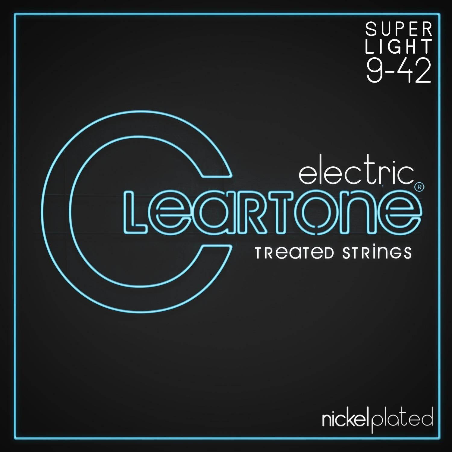 Cleartone Electric Guitar Strings Nickel Plated -Super Light 9-42 - 9409 -1 Pack