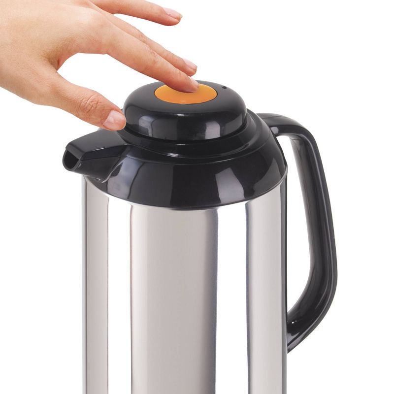 Oggi Connoisseur Stainless Steel Carafe Set of 2 - Silver (1L)