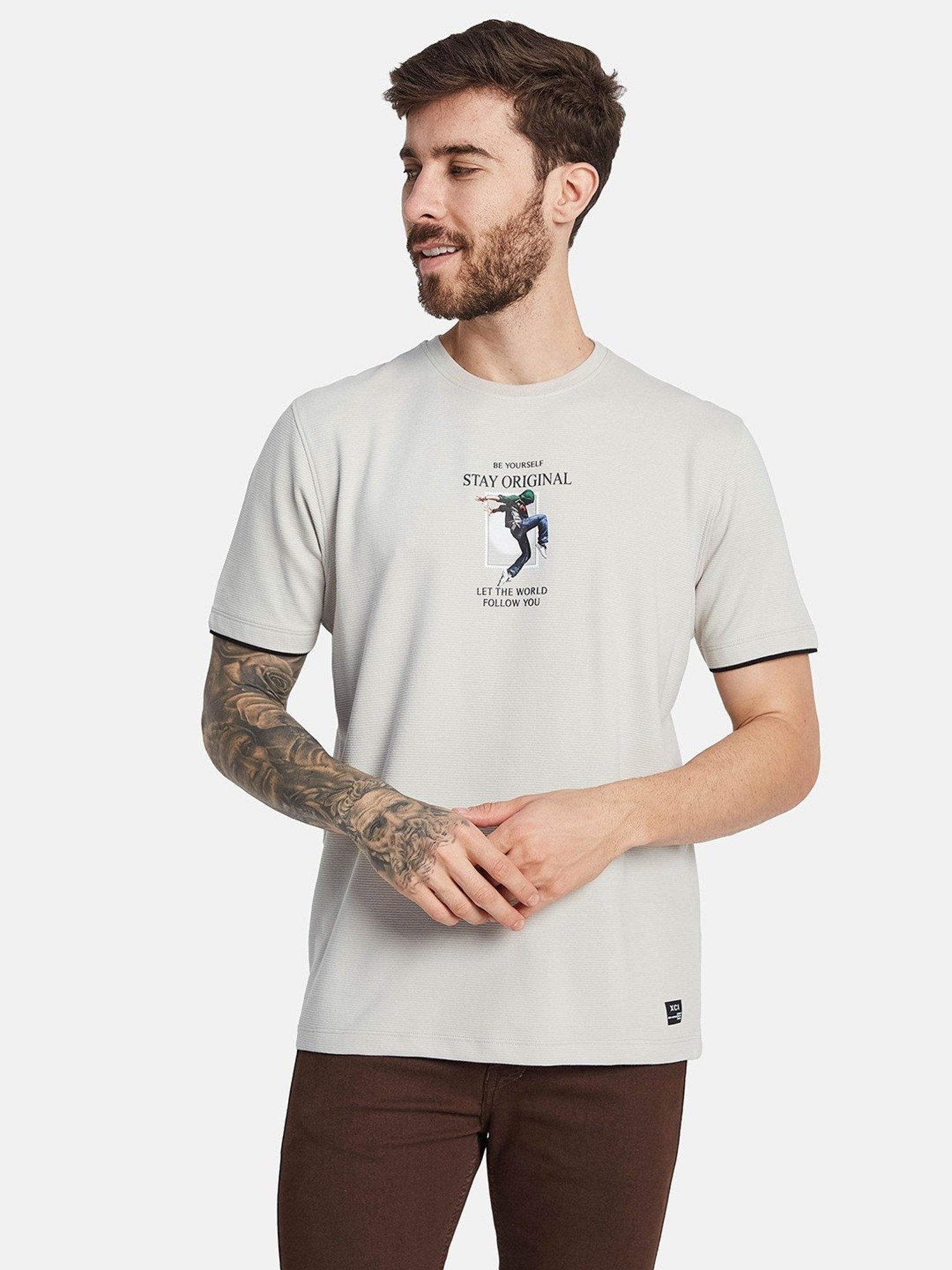 Octave Mastic Regular Fit Printed T-Shirt