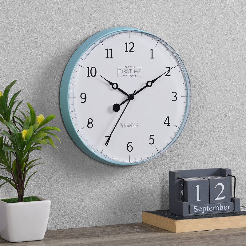 10" Aubrey Wall Clock Teal - FirsTime