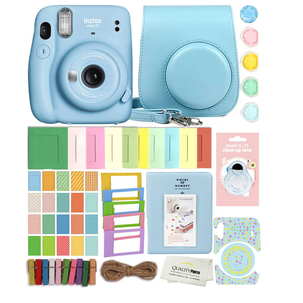 Fujifilm Instax Mini 11 Instant Camera with Case, Album and More Accessory Kit