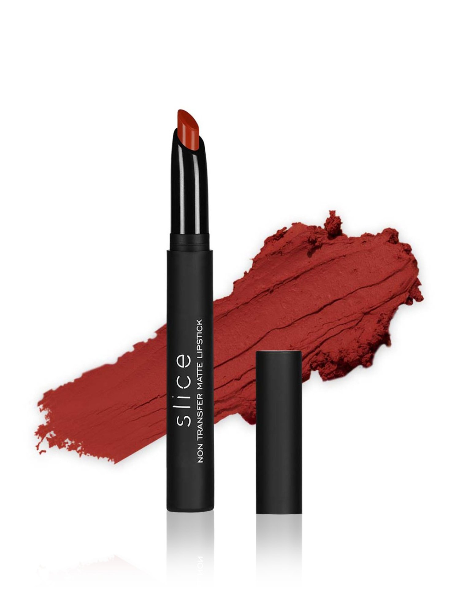 C2P PROFESSIONAL MAKEUP Slice Non Transfer Matte Lipstick Pure Rouge 102 - 1.7 gm