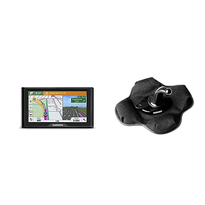 Drive 51 USA LM GPS Navigator System with Lifetime Maps Spoken TurnbyTurn Directions Direct Access Driver Alerts TripAdvisor and Foursquare Data Portable Friction Mount 5