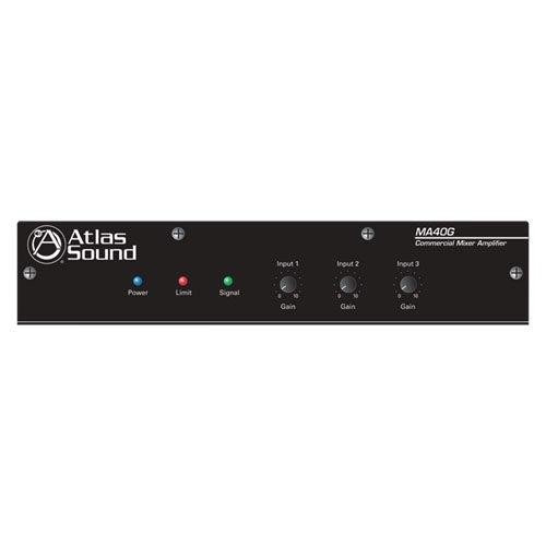 Atlas Sound - MA40G - 40 Watt Three Input Mixer Amplifier