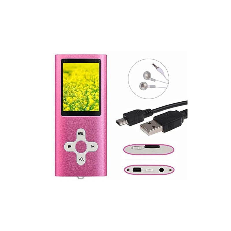 MP3 Player MP4 Player with a 32GB Micro SD Card,  Portable Music Player Support up to 64GB, Green