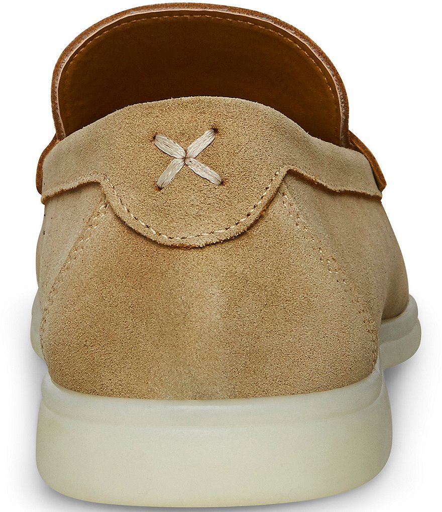 Steve Madden Men's Kelvinn Bit Buckle Detail Suede Slip-On Loafers