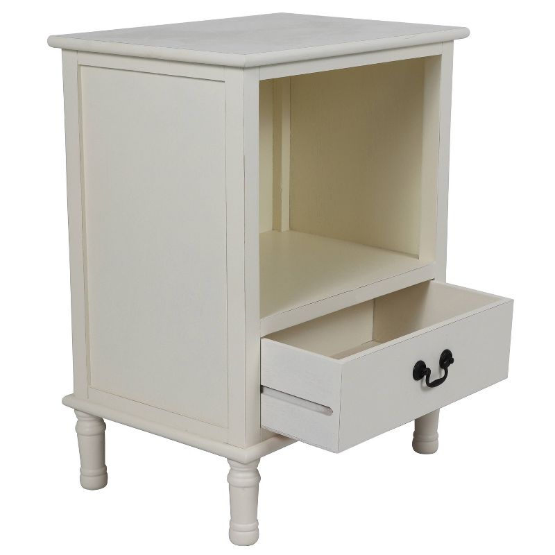 Williamson Wood Side Table White - Décor Therapy