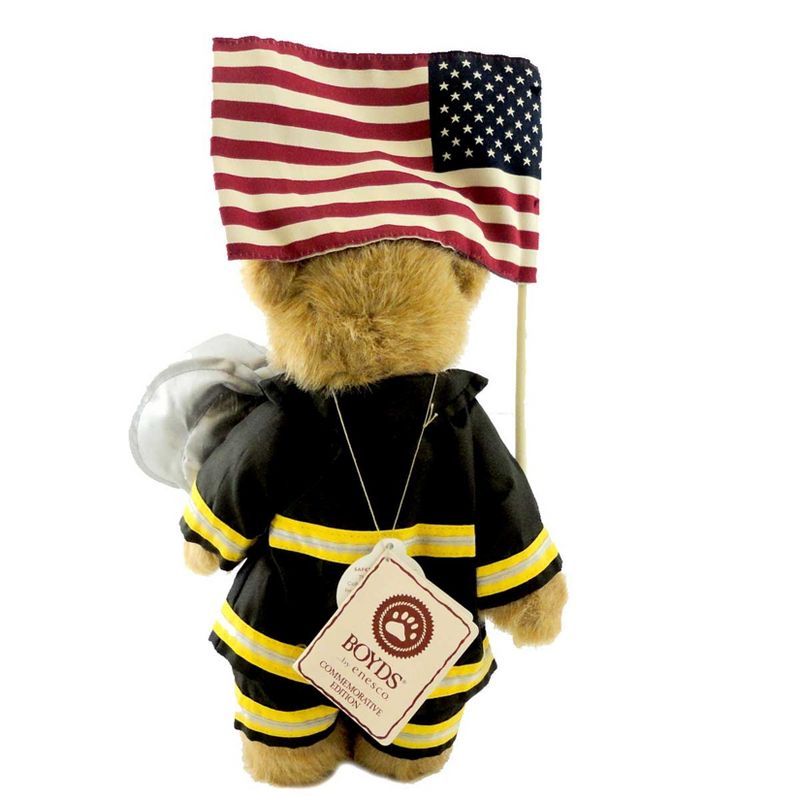 Boyds Bears Plush 10.0" Firefighter Mcbruin 9/11 Rememberance Teddy Bear  -  Decorative Figurines