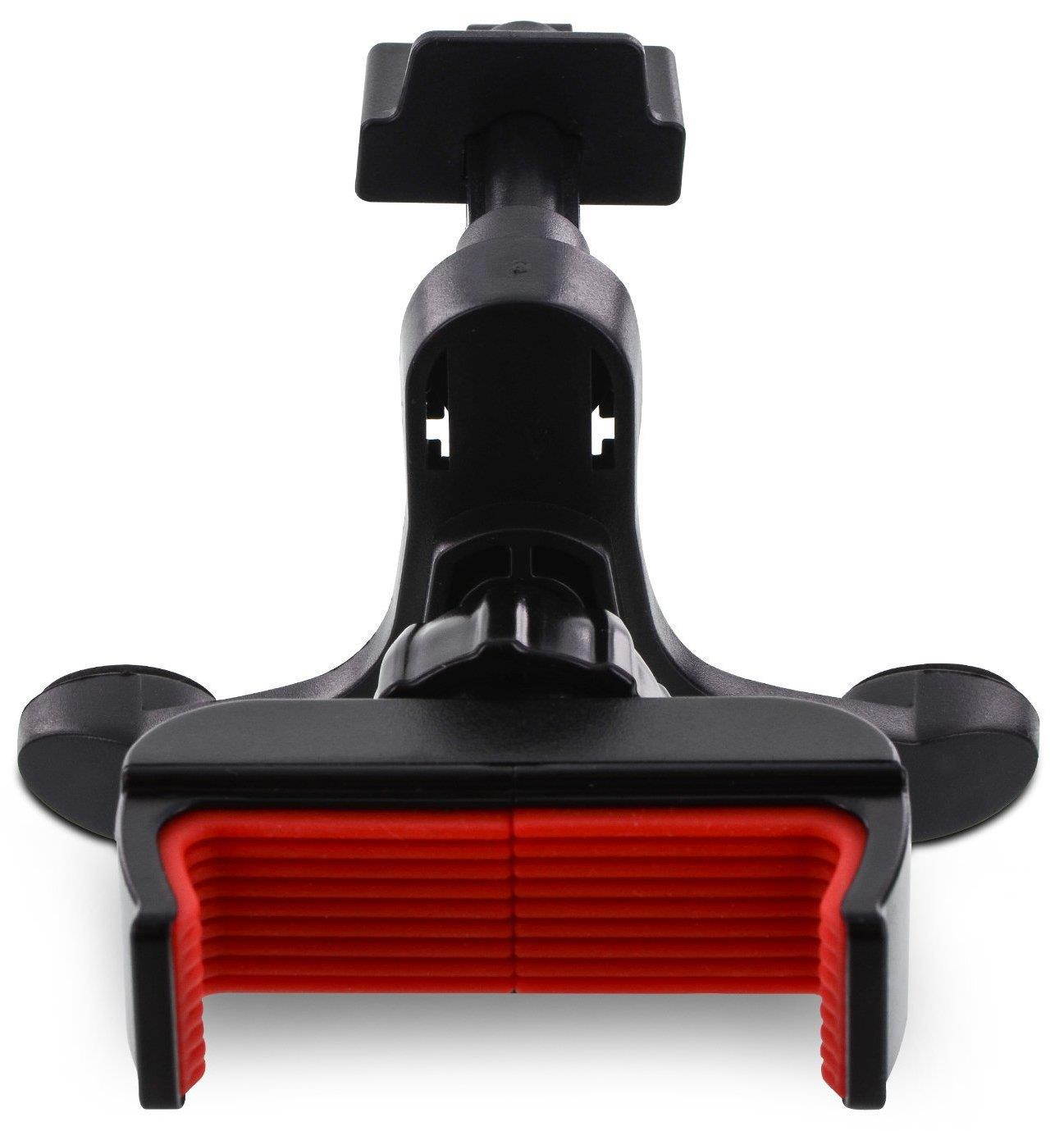 Aduro U-Grip Smartphone Car Mount, [Air Vent] Grip Mount Works with All Mobile Phones - 360 Rotation, Strong Grip, One Handed Operation, (Black/Red)