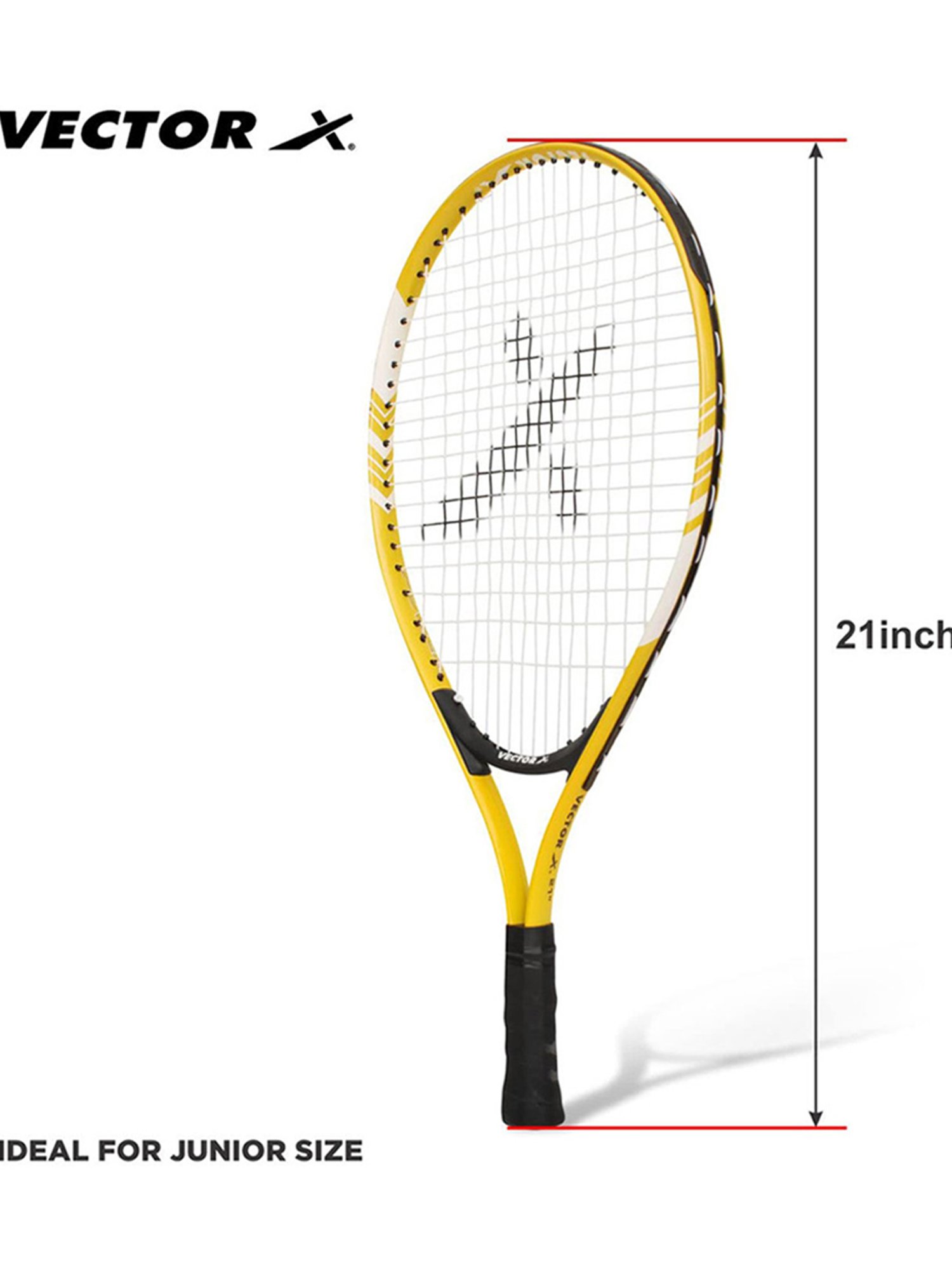 Vector X Vxt 520 Tennis Racquet (Mustared Yellow) Size - 21inch