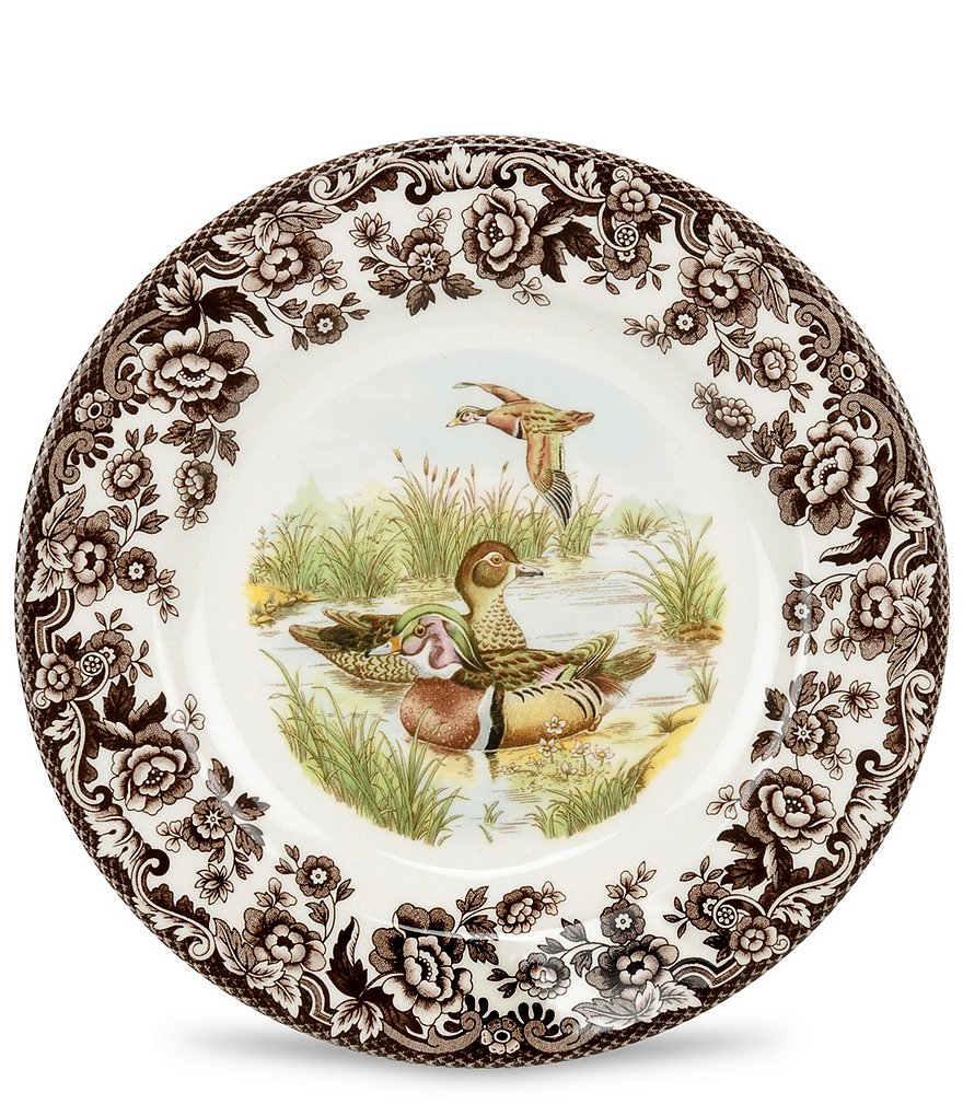 Spode Festive Fall Collection Woodland Wood Duck Dinner Plate