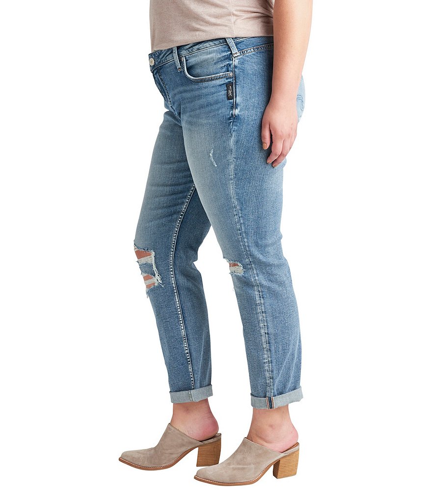 Ruby Rd. Plus Size Super Soft Stretch Denim Straight Leg Jeans
