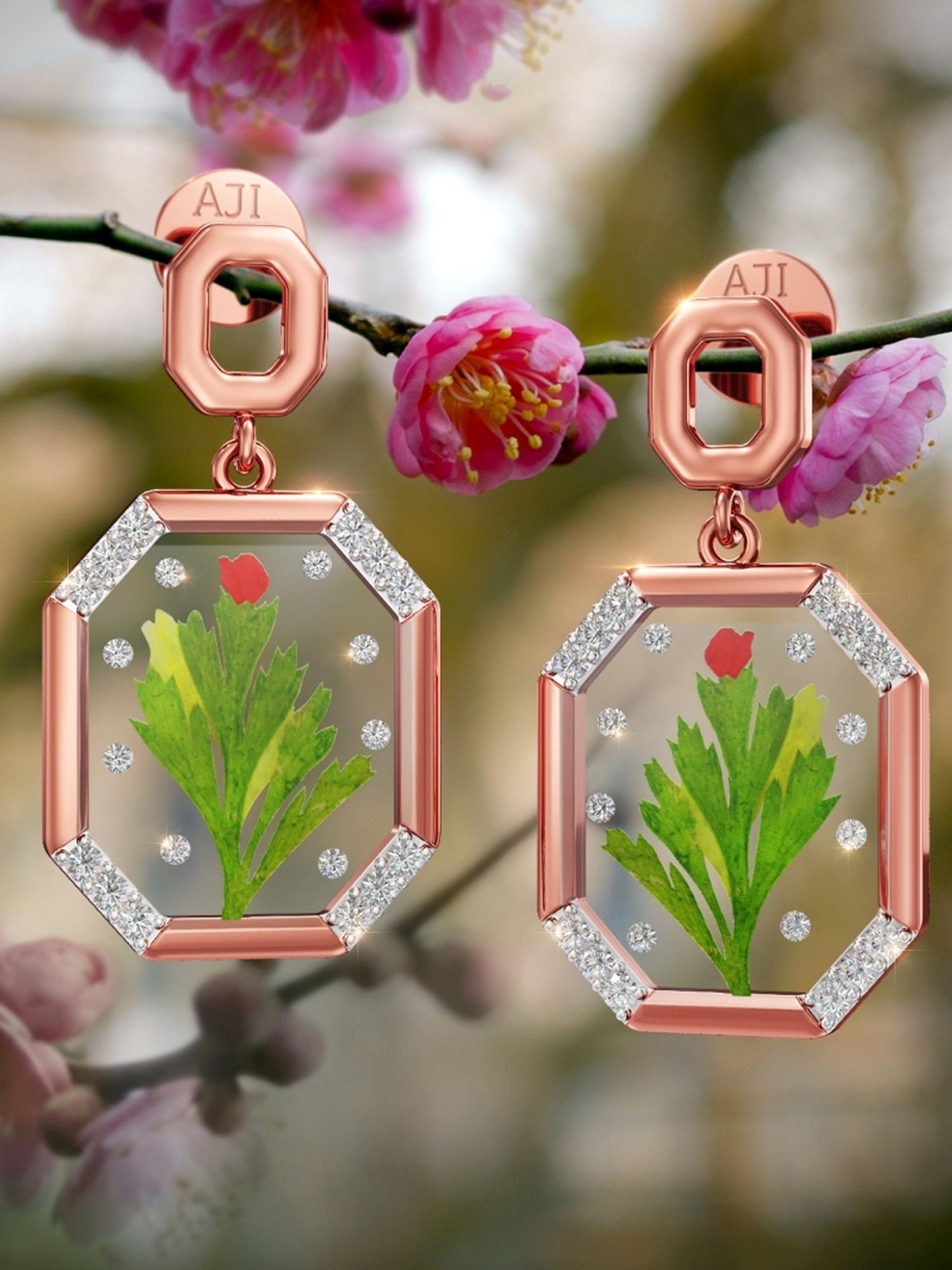 Joyalukkas 18k Gold Dazzle Diamond Drop Earrings