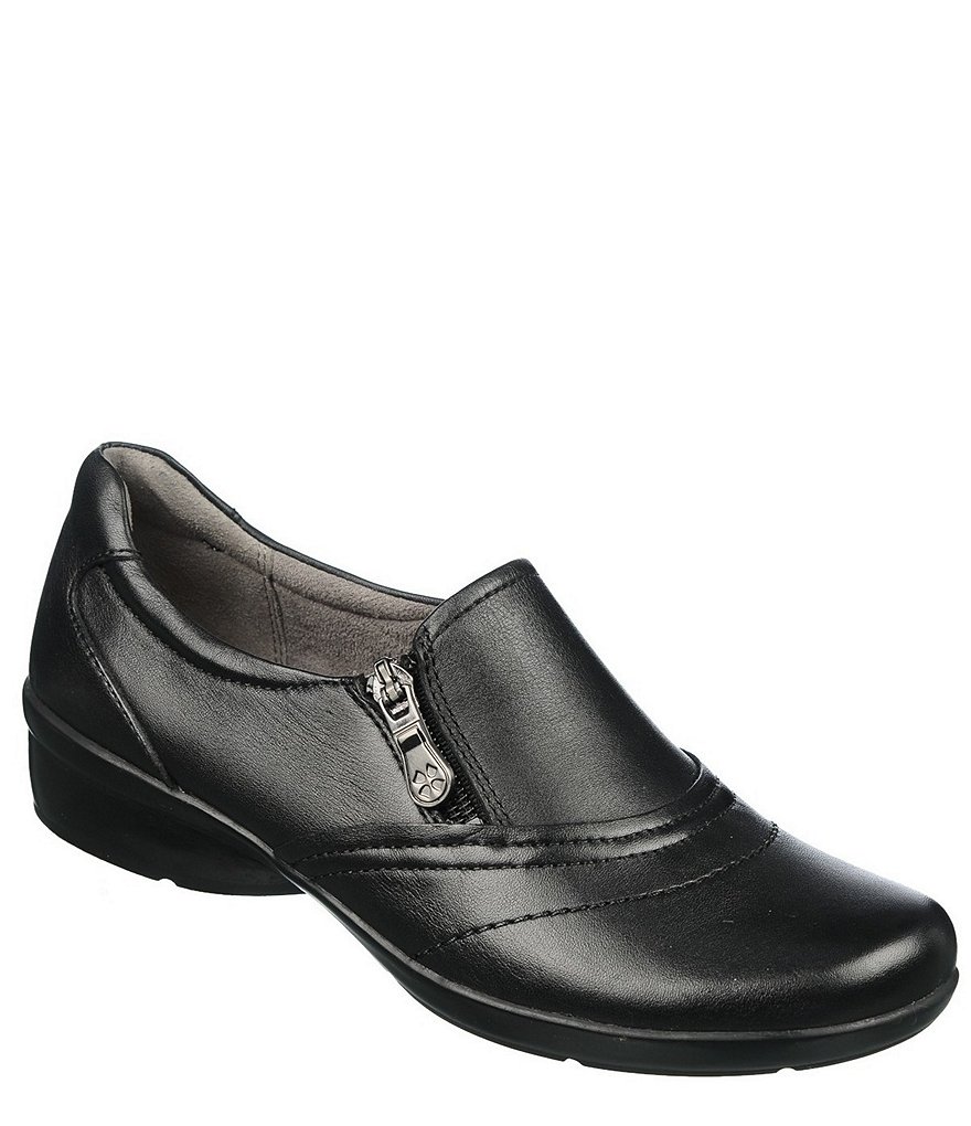 Naturalizer Clarissa Leather Slip-On Block Heel Loafers