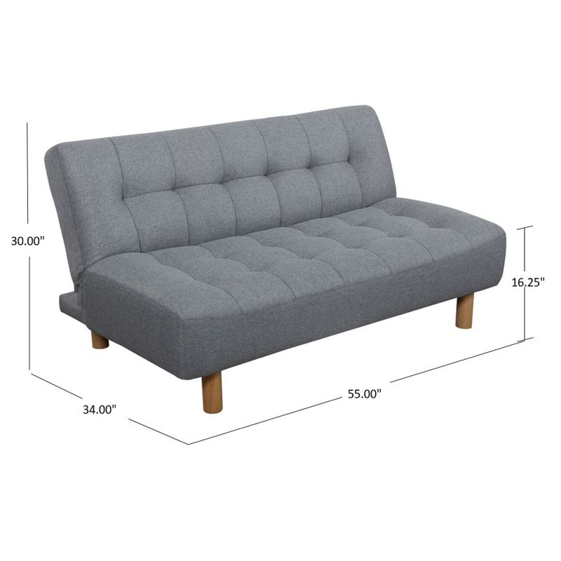 eLuxury Modern Plush Futon Couch