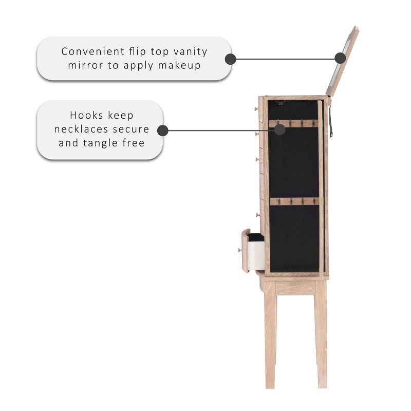 Crystal Jewelry Armoire Espresso - Hives & Honey