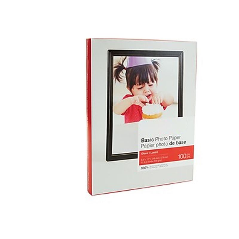 MyOfficeInnovations Basic Glossy Photo Paper 8.5" x 11" 100/Pack (19900/13607) 651611