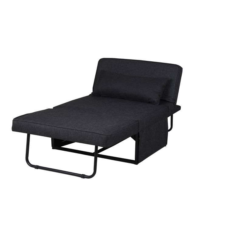 Twin Serta Marina Convertible Ottoman Charcoal Gray - Lifestyle Solutions