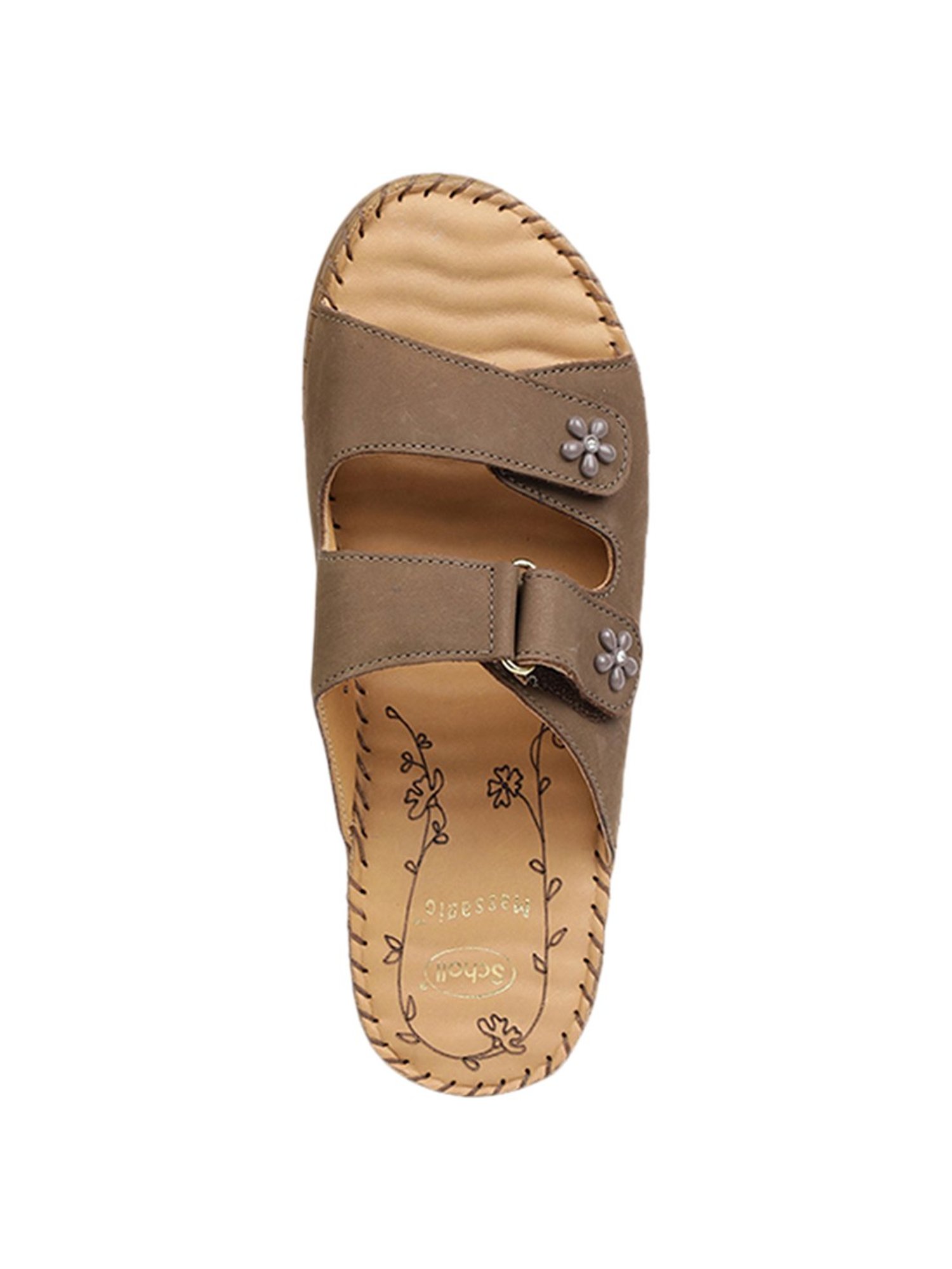 Scholl by Bata Women's Brown Casual Wedges