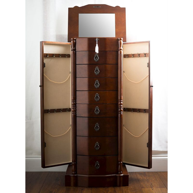 Robyn Jewelry Armoire Brown - Hives & Honey