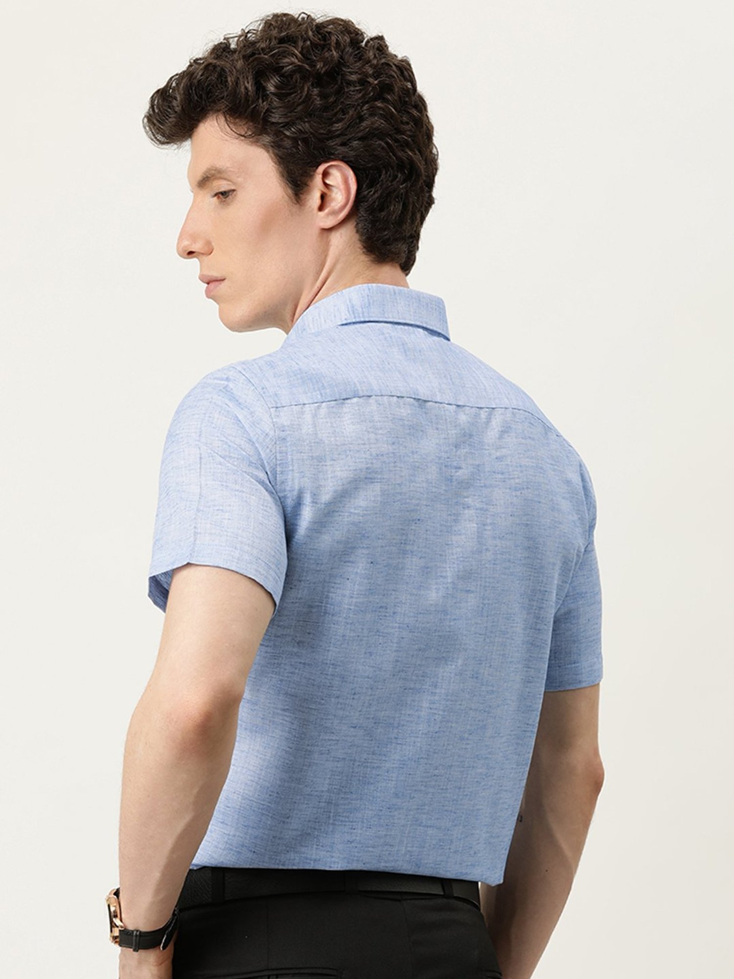 IVOC Blue Slim Fit Shirt