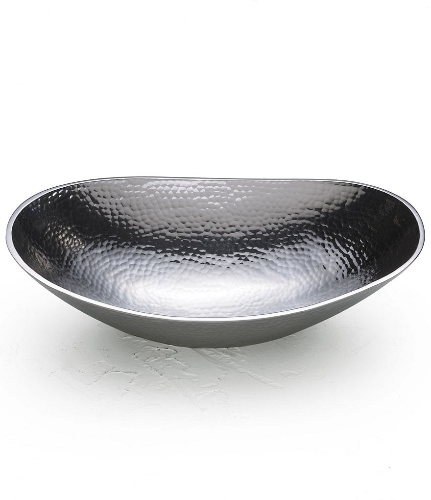 Towle Silversmiths Hammered Oval Bowl