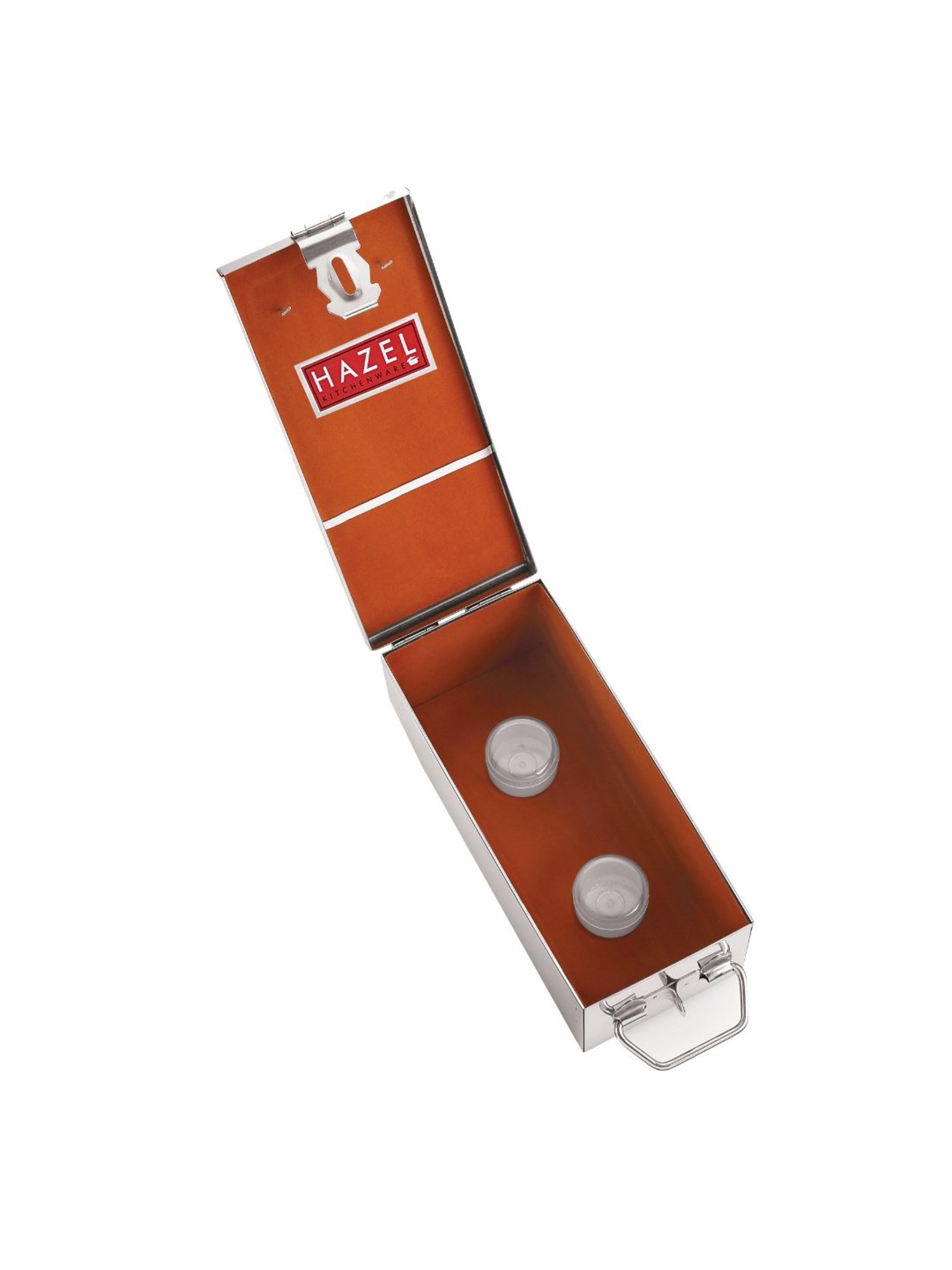 HAZEL Silver Stainless Steel Small Jewellery Box - Set of 1