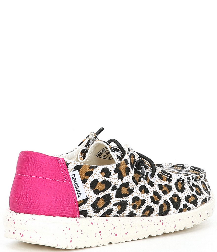 Hey Dude Girls' Wendy Cheetah Printed Washable Slip-Ons (Youth)