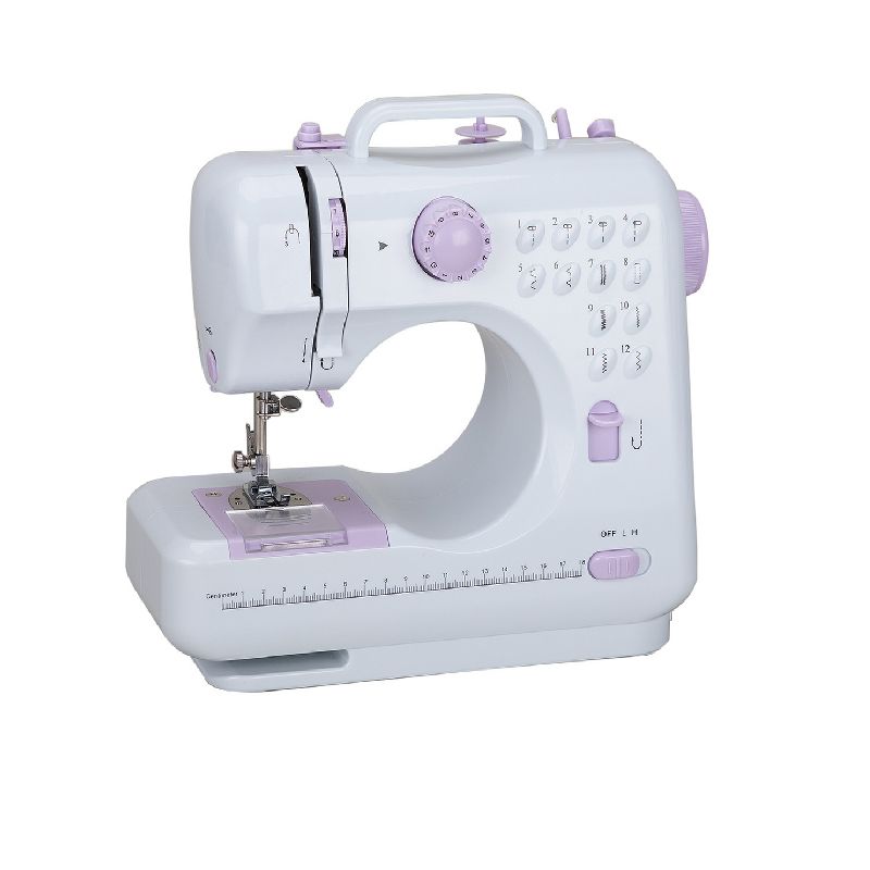 Dartwood Portable and Multifunctional Household Sewing Machine with 10 Stitching Modes, Battery Powered or AC Outlet Powered (Batteries Not Included)